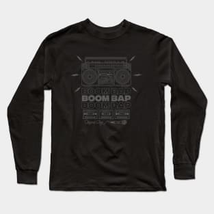 Boom Box Grey Long Sleeve T-Shirt